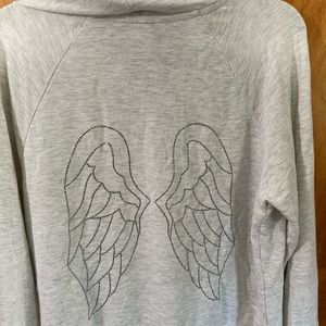 NWOT Victoria’s Secret grey hoodie w/wings